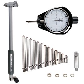 AeKeatDa Dial Indicator Bore Gage 2" - 6" Range(0.001"), Dial Indicator Bore Gage Gauge, Stem Length 6'' with Carbide anvils (2"-6" Range