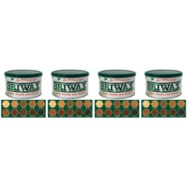 Briwax Original Furniture Wax 16 Oz - Dark Brown (Four Pack)