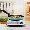 OVENTE Electric Countertop Single Burner, 1000W Cooktop with 7.25 Inch