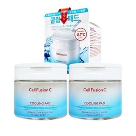 Cellfusion C Post Alpha Cooling Pads 70 sheets, 2 packs, soothing moisturizing toner pads / 셀퓨전씨 포스트 알파 쿨링 패드 70매 2통 진정 보습 토너패드