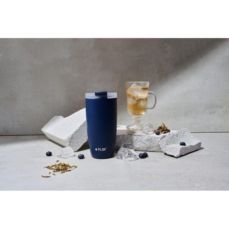 FLSK CUP Stainless Steel Reusable Cup for Travel (350 ml,