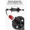 Mountain Bike Thru-Axle to Quick Release Hub Converter Adapter -