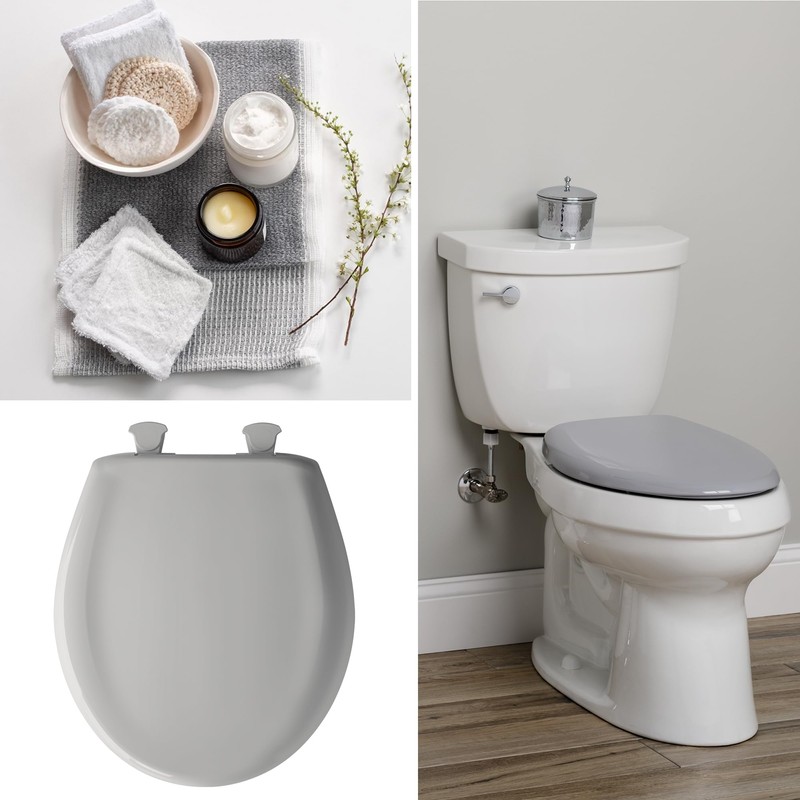 Bemis Classic Colors Slow Close Toilet Seat, Easy Clean Hinges