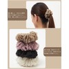 monscliff Scrunchie Hair Elastic, Non-Marking Hair Accessory, Adult, Stylish, Black