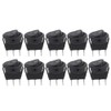 10-Piece Rocker Switch 3-Pin 2-Position Round Boat Rocker Switch 23