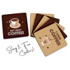 Inkdotpot Set of 6 Drink Coasters Decorative Non,Slip Cork Base