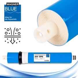 Membrane for Osmosis System Expert by Wagner Blue, Suitable for Common Osmosis Systems, Filters Nitrate, Nitrite, Flouride, Aquarium Water Filter for Making Osmosis Water (200 GPD)