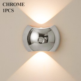Motion Sensor Wireless Magnetic Night Lights Smart Home Decor Usb Rechargeable Wall Lamps Bedroom Bedside Led Lights for HomeBody color: Silver, Lamp Power(W): 1, Lamp Sizes: Small