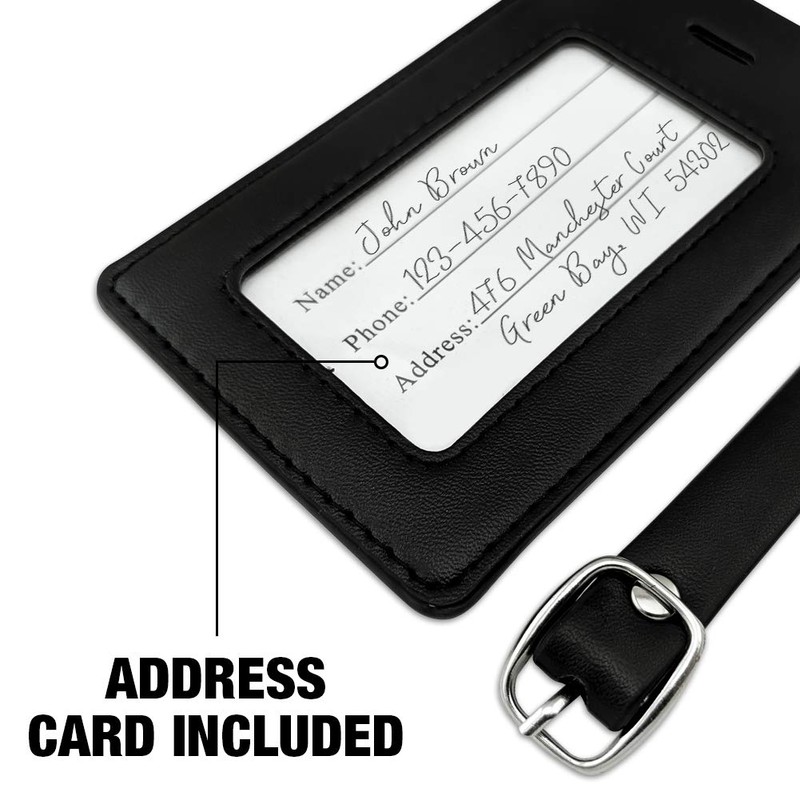 Ripe Bananas Pattern Rectangle Leather Luggage Card Suitcase Carry-On ID