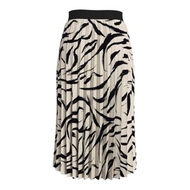 Vila Vinitban Women's Pleated Midi Skirt, gray, S