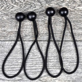 Universal Tool Black Stretch Cord 100 Pack Polypropylene Cover Multi-use 8 In