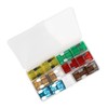 24Pcs Automotive Fuse Assortment Kit with Storage Box Zinc Alloy