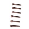 6PCS Guitar Bridge Pin Copper Acoustic Guitar Bridge Pins Peg