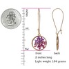 SPUNKYsoul Dried Flower Earrings for Women (Pink & Purple)