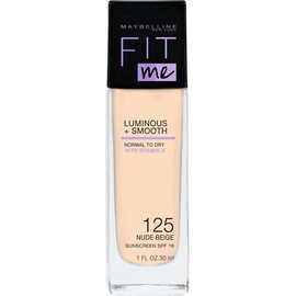 Maybelline New York Make Up, Fit Me! Foundation with SPF18 For Flawless Skin All Skin Types No.125 Nude Beige 30ml