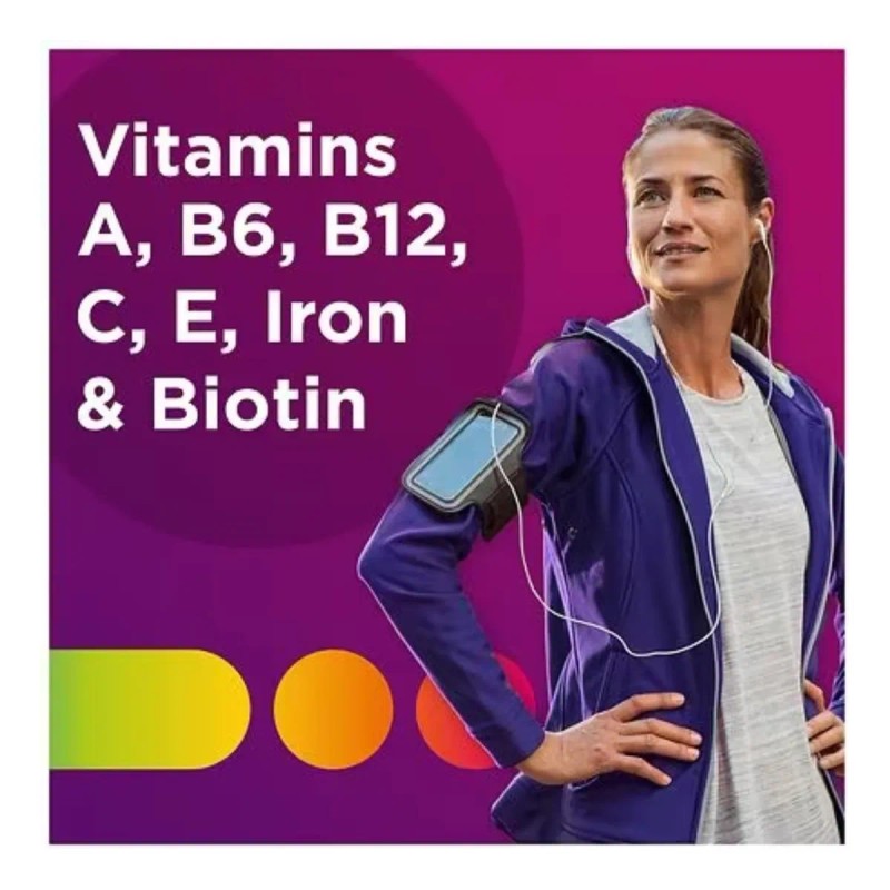 Centrum Multivitamnico Suplemento Para Mujer 65 Tabletas - de, y,