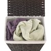 Whitmor Rattique Laundry Hamper with Lid and Removable Liner -