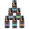 Aceites esenciales 100% naturales 6 piezas – Lavanda, Naranja, Eucalipto,