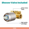 WRISIN Shower Faucet Set Brushed Nickel, Shower Valve and Trim