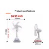 konga 16 Inch Rechargeable Solar Fan, Table Fan, Wall Fan,