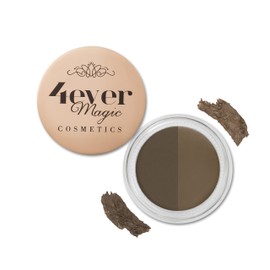 4ever Magic Cometics Double Shade Eyebrow Gel, Brush Included, Magic Dazzle Brown