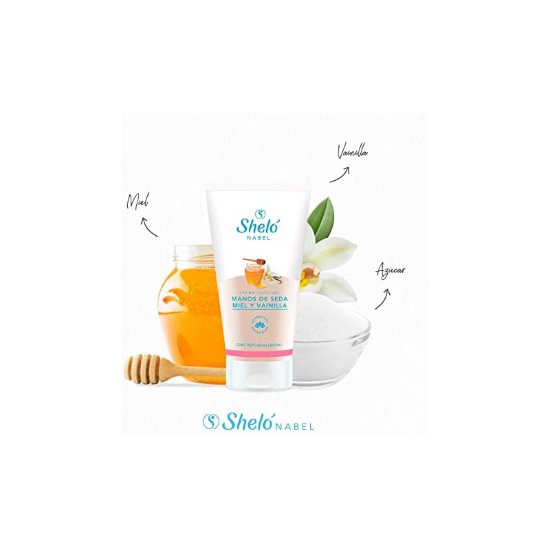 Sheló NABEL Crema De Manos De Seda, Miel Y Vainilla