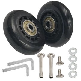 Bestookits Replacement Luggage Wheels 60x18mm Suitcase Wheels Repair Repair Set Wear-Resistant Trolley Casters for Trolley Bag, Inline Skate and Caster Board