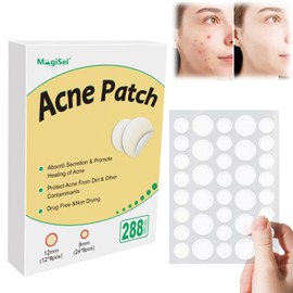 Pickel patch, Acne patch, Pimple Patches Unsichtbare Pickel Patch, Acne Pflaster mit Teebaumöl,Tag & Nacht, Wasserdicht & Atmungsaktiv Absorptions,Beschleunigte Heilung reduziert Narbenbildung 288pcs