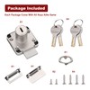 Naissian Cabinet Locks with Keys, Home Desk Lock for Drawer