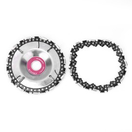 Chain Plate Angle Grinding Wheel 4in 22 Tooth Carbon Steel Woodworking Chain Saw Carving Blade
