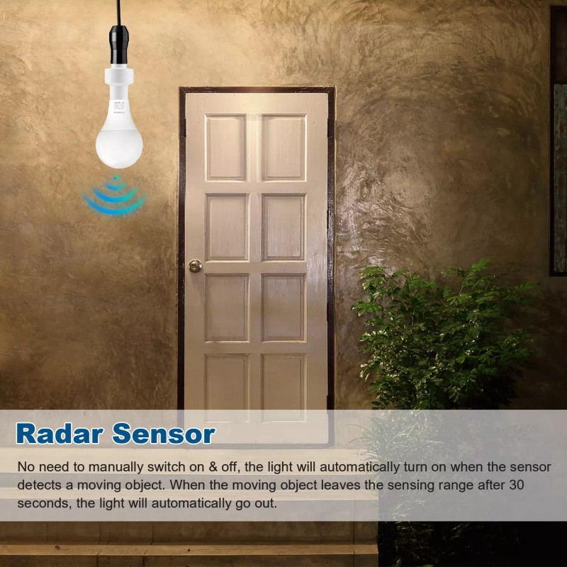 Donwell Radar Motion Sensor Bulb Holder E26/27 LED Light Lamp
