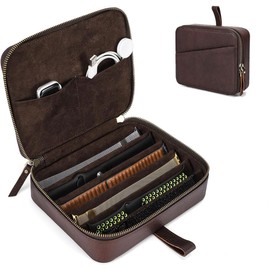 CONTACTS – Caja de Viaje Portátil con 6 Ranuras para Correas y Relojes, Organizador de Almacenamiento para Relojes Inteligentes, Mecánicos y Accesorios, Estuche de Reloj de Lujo