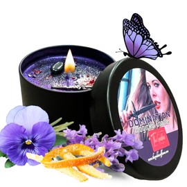Domination Spiritual Candle to Dominate any person or situation | All Natural & Organic Coconut Wax Candle for House Energy Cleansing Purification, Chakra Healing & Manifestation (Small 4oz)