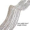 10Yards Crystal Rhinestone Chain Trim 2MM Crystal Claw Cup Chain