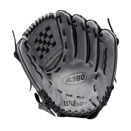 Wilson 2021 A360 12" Outfield Baseball Glove - Black/Grey, Right Hand Throw