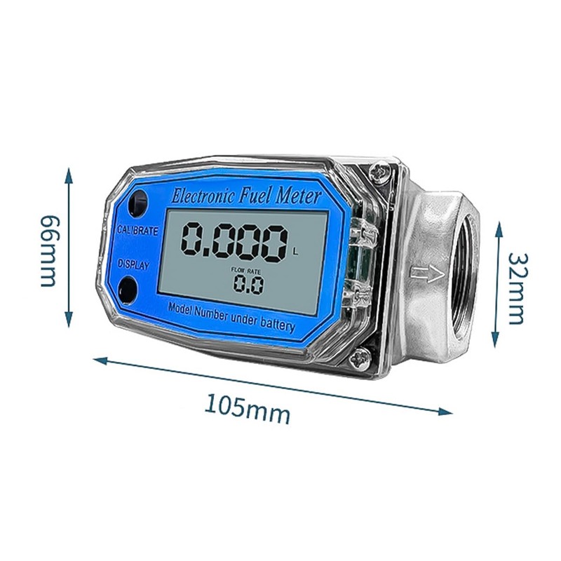 Sarini Digital Turbine Flow Meter, Water Diesel Fuel Flow Meters