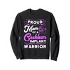 Cochlear Implant Support Proud Mom Hearing Loss Awareness Sweatshirt
