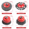 Aigreat 8PCS Wire Wheel Brush for Angle Grinder, Wire Wheels