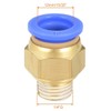TA-VIGOR 12mm Pneumatic Push to Connect Fittings, G1/4 Male Thread