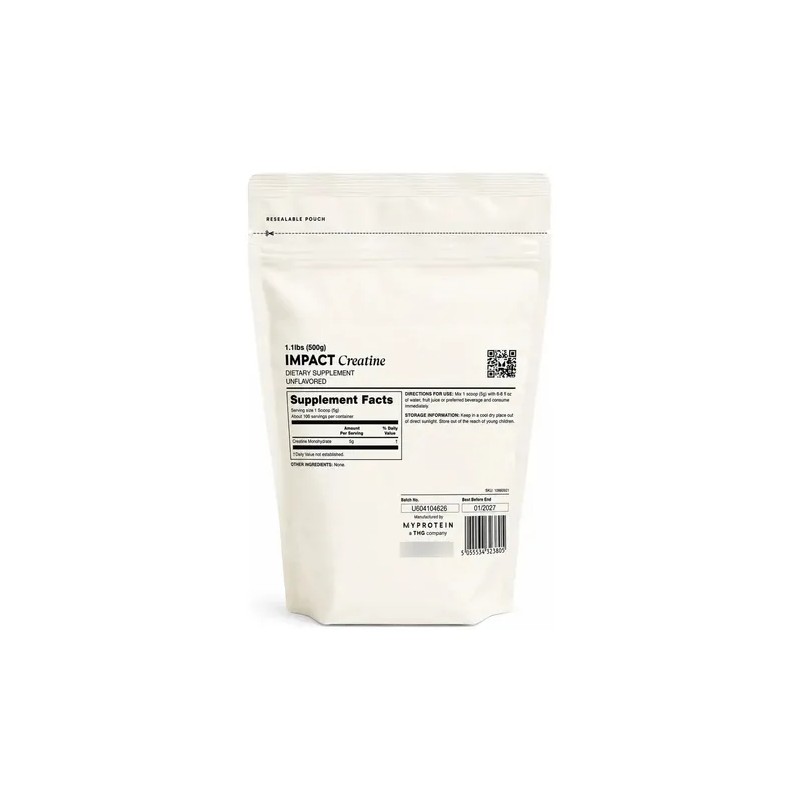 My Protein Impact Creatina Monohidratada 500g (100 Serv.)