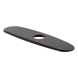 Derengge RP-1105-ORB 8 Inch Faucet Deck Plate Kitchen Escutcheon Hole Cover, Oil Rubbed Bronze Finished