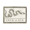 Join or Die Sticker Decal Vinyl Benjamin Franklin Cartoon FA