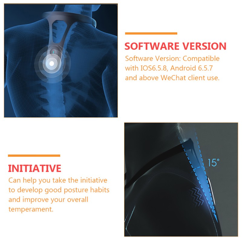 Smart Posture Correction Device Scientific Realtime Back Posture Training Monitoring