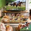 Blayvorn 9 Pcs Derby Decor for Table Horse Racing Wooden