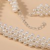 Danshinbow Multi Layered Beaded Necklace Clavicle Choker Adjustable Jewellery for