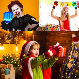 VICAITOYS LED Gloves Toys for Boys Age 8-10 Light Up Gloves for Kids, Easter Gift Cool Fun Toys for 8-13 Year Old Boys Girls, Toys for Ages 8-13 LED Gloves Toys for Coolest 12 Year Old Boy Gifts