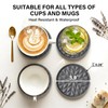 Wingcases Silicone Coasters for Drinks[4 Pack]- Cup Mat for Tabletop