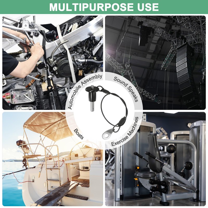 M METERXITY 2Pcs Ball Locking Pins 6mm Dia 20mm Usage