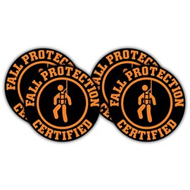 Fall Protection Certified Hard Hat Sticker | Decal Safety Laborer Construction