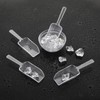 Giantree 12Pcs Clear Plastic Acrylic Kitchen Scoops, 4.3 Inch Multi